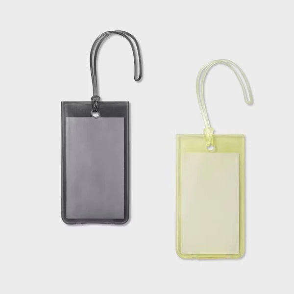 Jelly Luggage Tag (Lime/Gray)