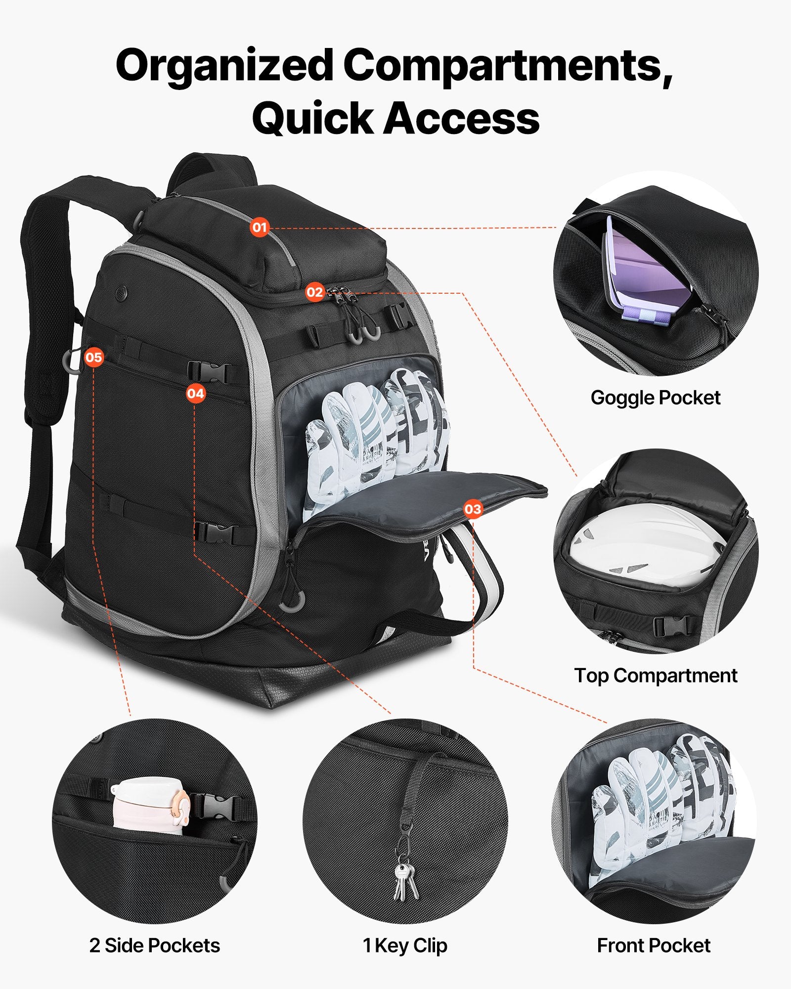Waterproof Ski Equipment Bag
